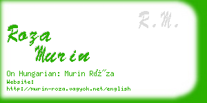 roza murin business card